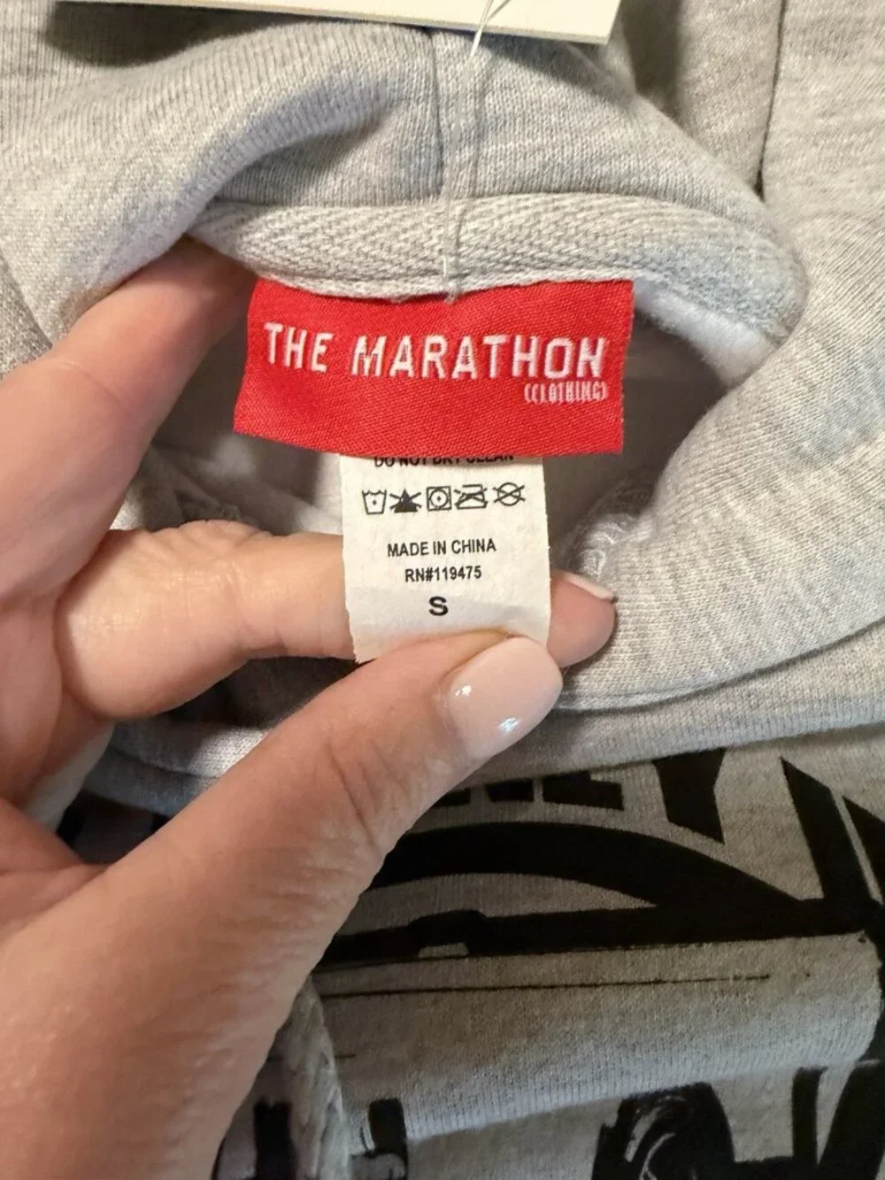 The Marathon Clothing Hoodie Men Small All Money In Records Nipsey Hussle NWT - Picture 4 of 8